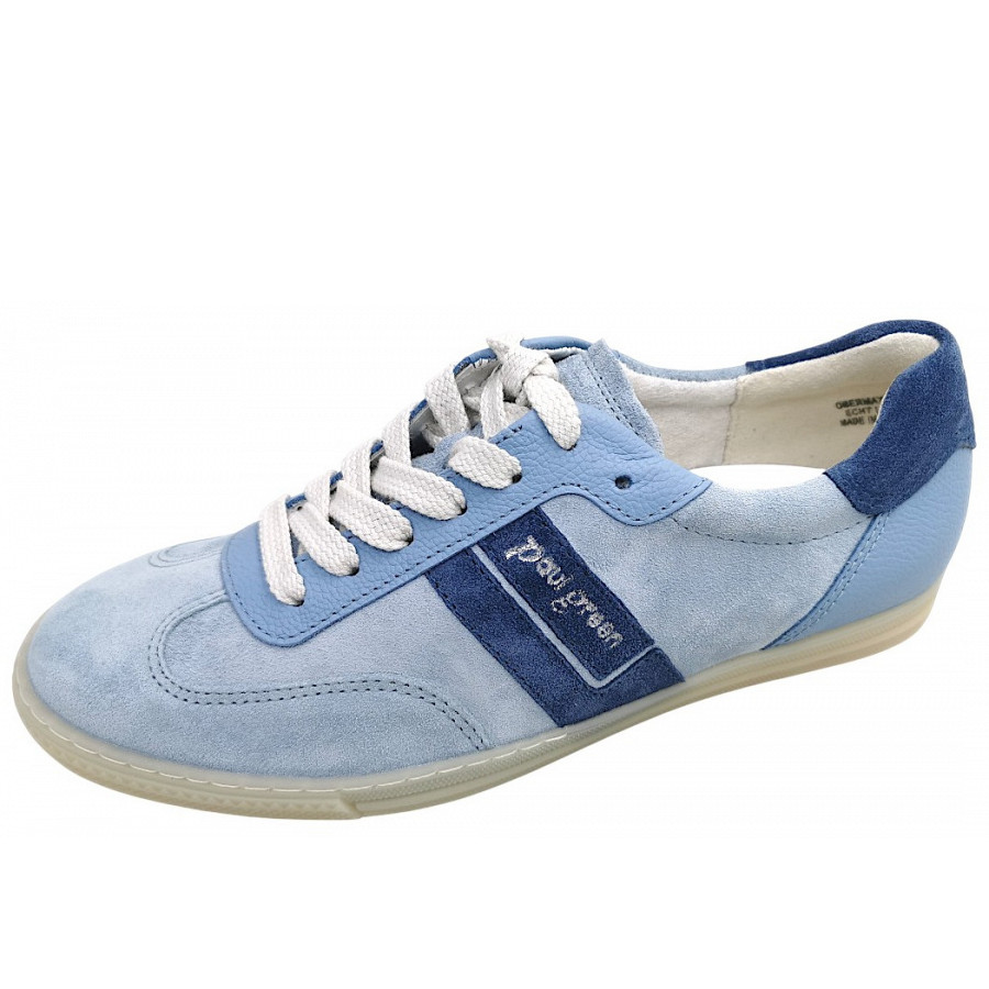 Paul Green Damen Sportlicher Schnürer In Acqua/Sky 389