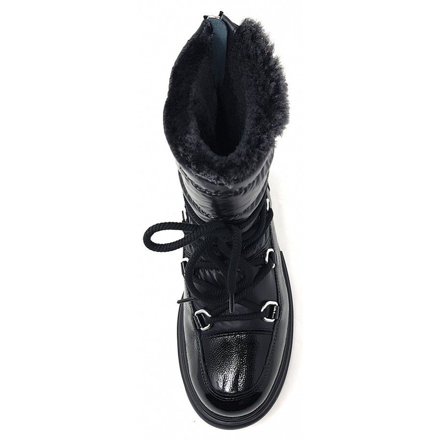 Paul Green Damen Schnürstiefel In Cosmos Black
