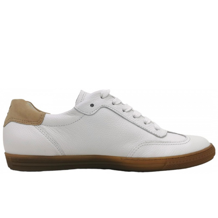 Paul Green Damen Sportlicher Schnürer In 015 White/Sabbia