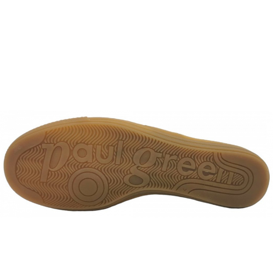 Paul Green Damen Sportlicher Schnürer In 015 White/Sabbia