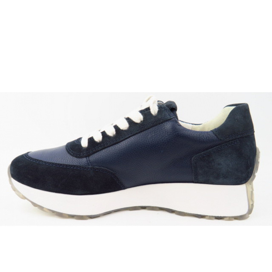 Paul Green Damen Nubuk Soft Space Sneaker In 8 Blau