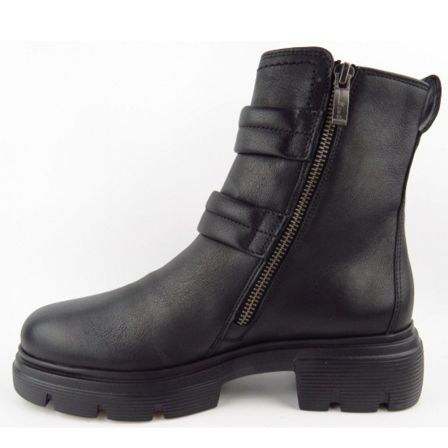 Paul Green Damen Calf Stiefelette In Schwarz