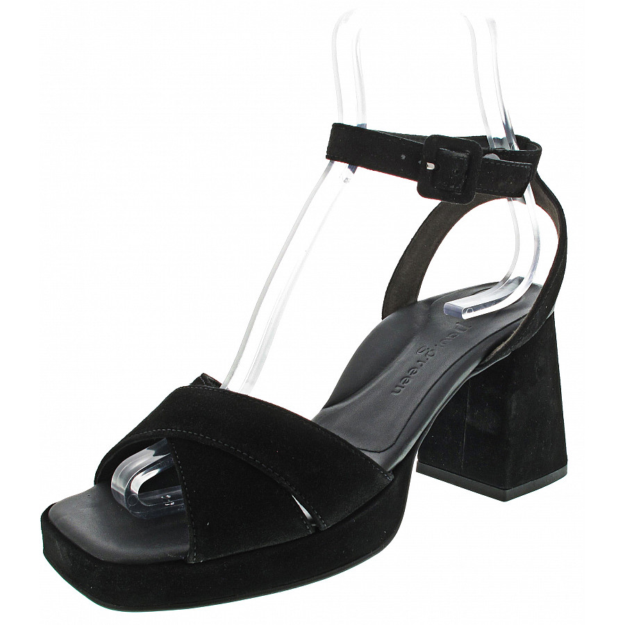 Paul Green Damen Sandalette In Schwarz