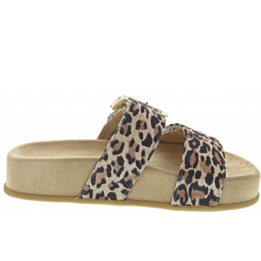 Paul Green Damen Pantolette In Leopardino Desert