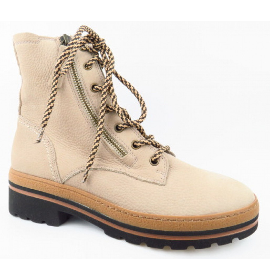 Paul Green Damen Nubuk Champagne Stiefelette In Champagne