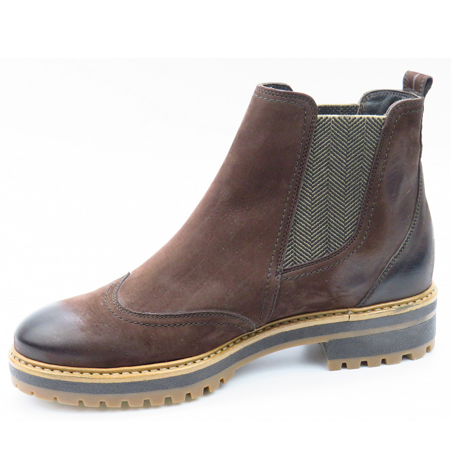 Paul Green Damen Nubuk Moro Stiefelette In Moro