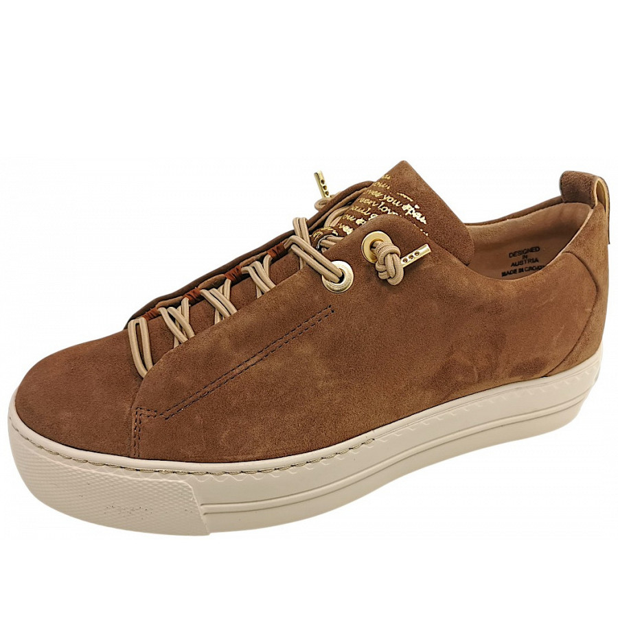 Paul Green Damen Sportlicher Schnürer In Braun/Nut 459