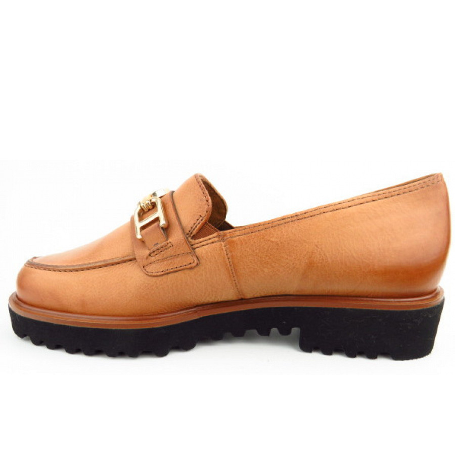 Paul Green Damen Loafer Calf Cuoio Slipper In Cuoio