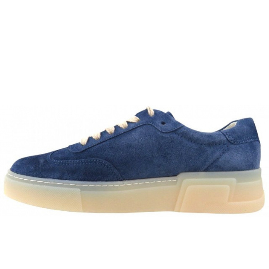 Paul Green Damen Soft Suede Lake Sneaker Low In Blau