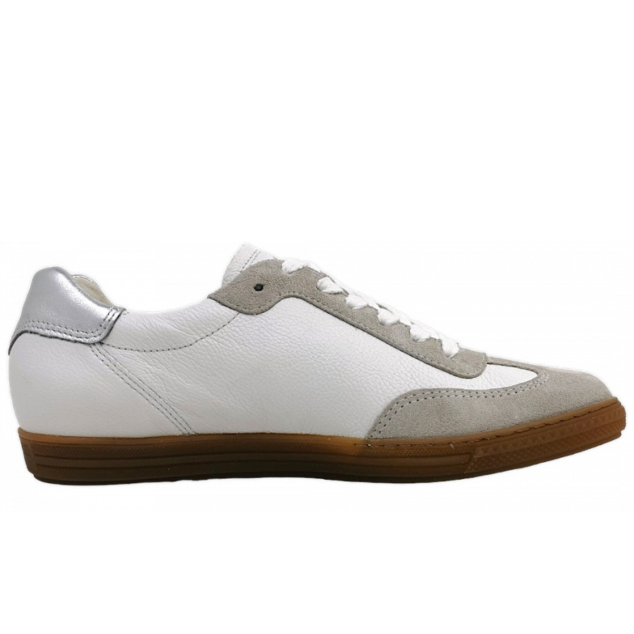 Paul Green Damen Sportlicher Schnürer In 076 Pearl/White