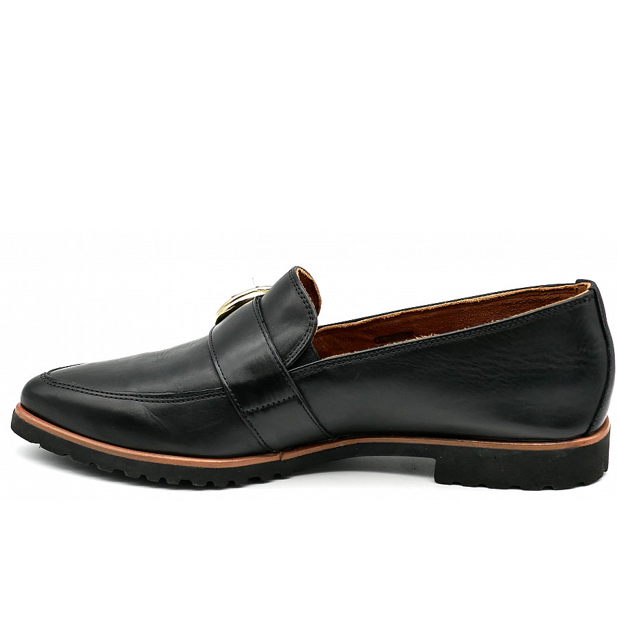 Paul Green Damen Mokassin In Schwarz