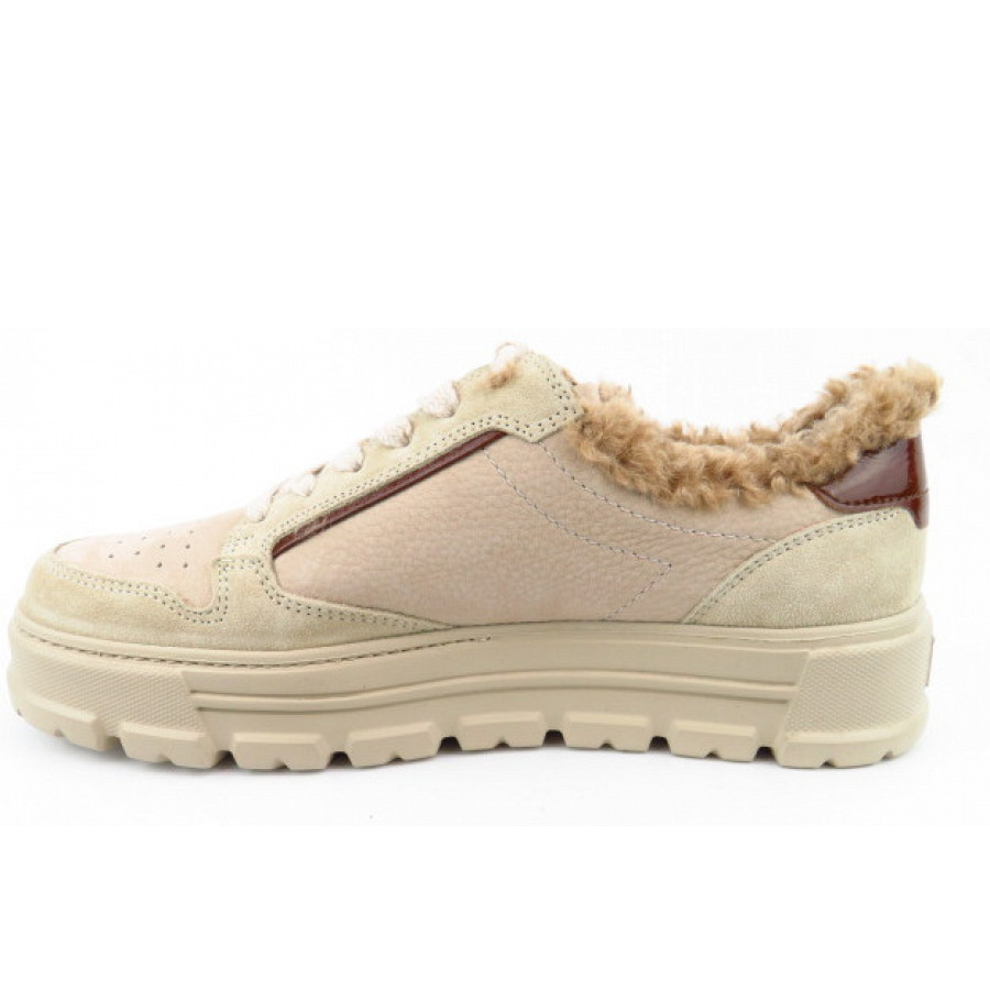 Paul Green Damen Biscuit Almond Sneaker Low In Beige