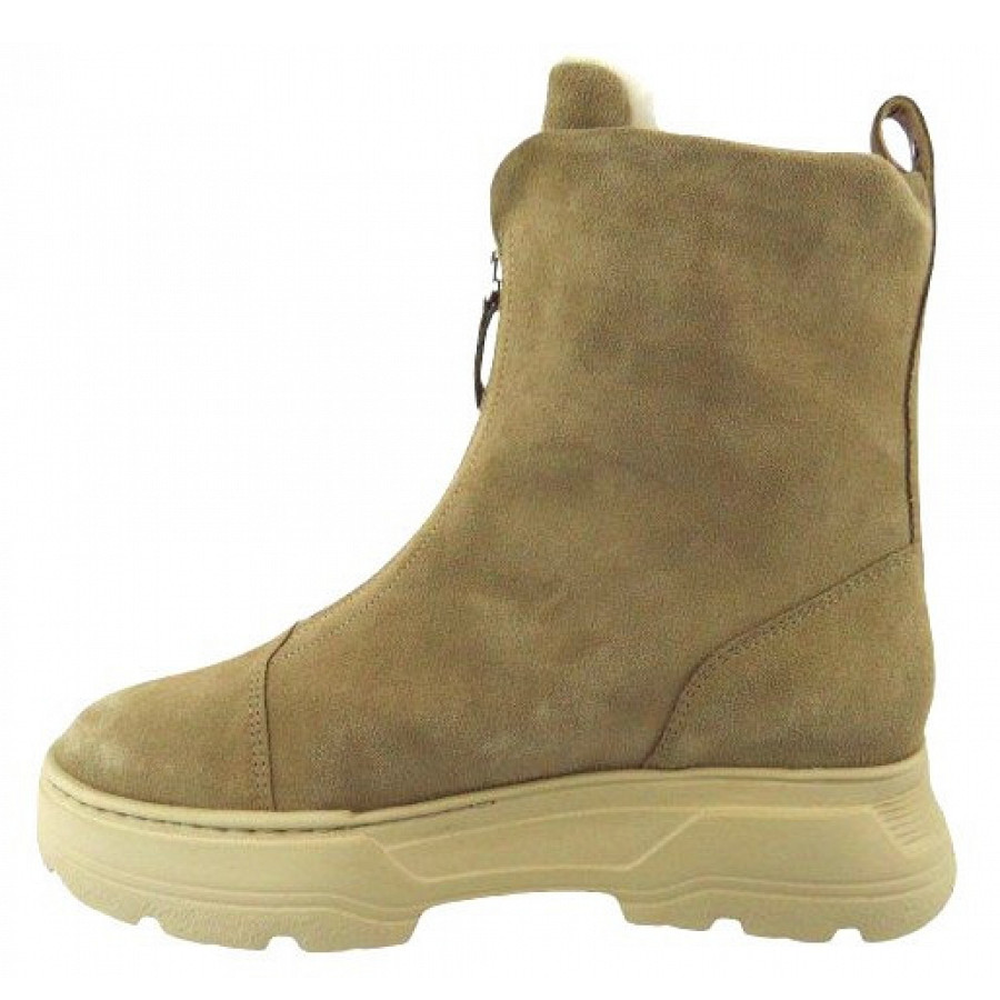 Paul Green Damen Suede Grain Stiefelette In Beige