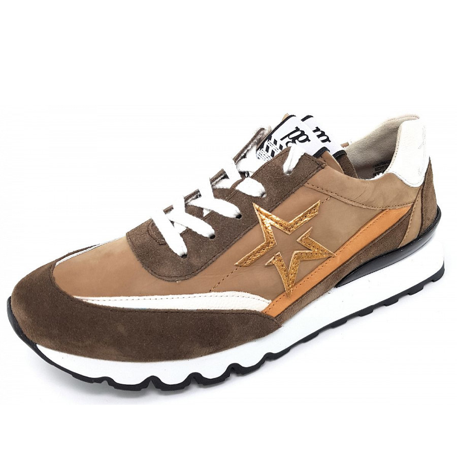 Paul Green Damen Schnürer In Braun/Beige