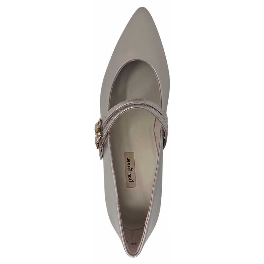 Paul Green Damen Spangenballerina In Shell Metallic