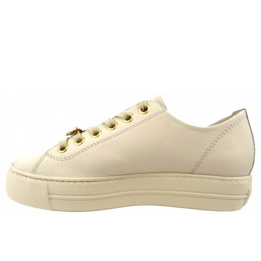 Paul Green Damen Calf Biscuit Tapaz Sneaker Low In Beige