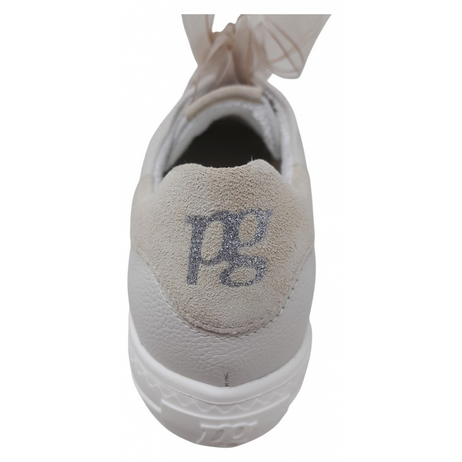 Paul Green Damen Sneaker In Ivory Bisquit
