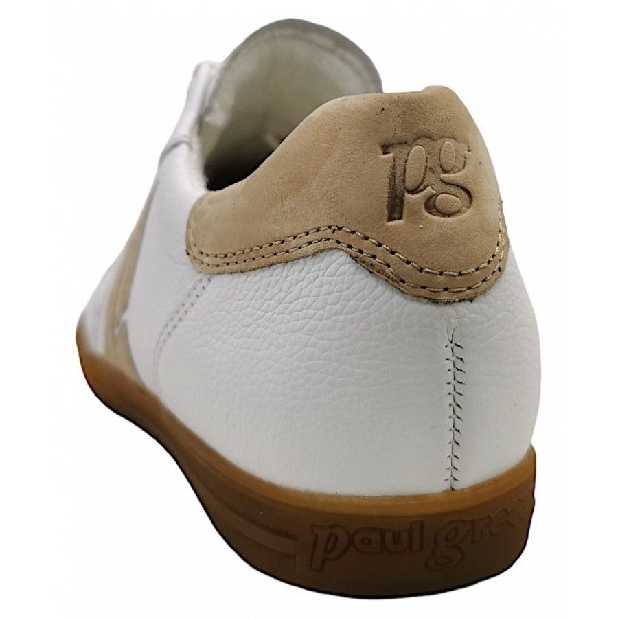 Paul Green Damen Schnürer In 016 White/Sabbia