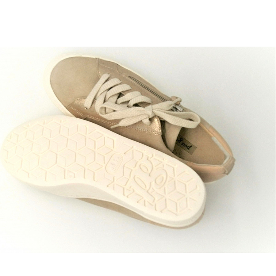 Paul Green Damen Sz/Softcalf Sabbia/Camel Sneaker In Rose Sand