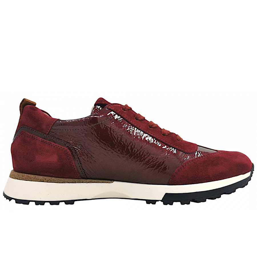 Paul Green Damen Sportlicher Schnürer In Wine 158