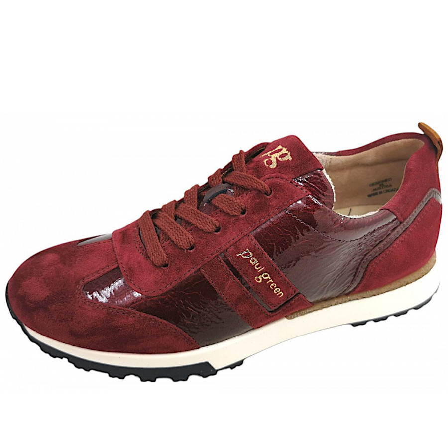 Paul Green Damen Sportlicher Schnürer In Wine 158