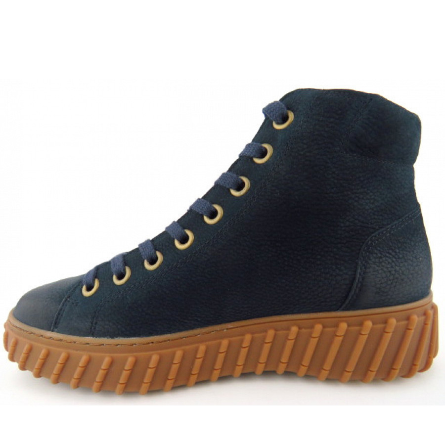 Paul Green Damen Grained Nubuk Ocean Stiefelette In 03 Blau