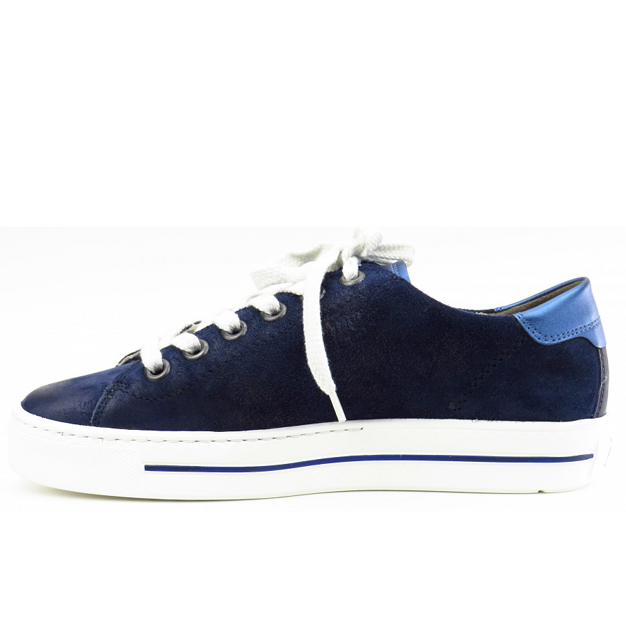 Paul Green Damen Space/Denim Super Soft Sneaker In Blau Kombi.