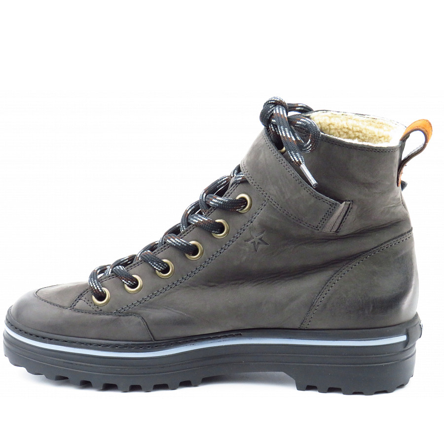 Paul Green Damen Nubuk Iron/Cognac Stiefel In Iron/Cognac