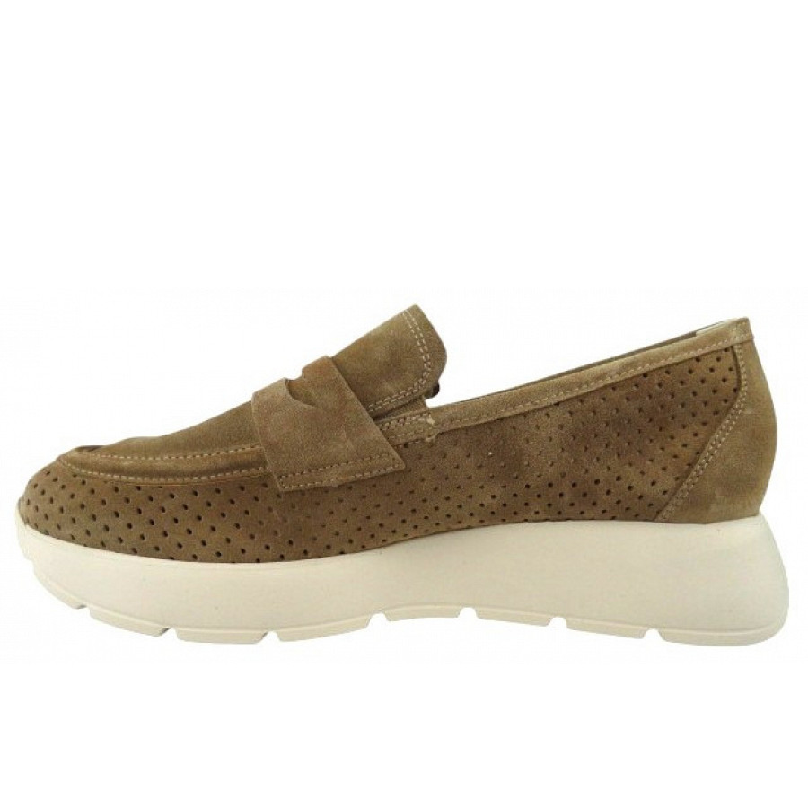 Paul Green Damen Velour Grain Slipper In Beige