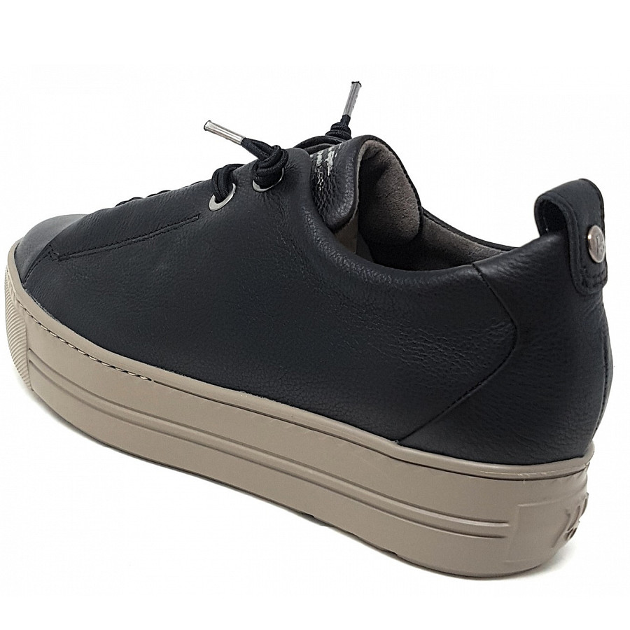 Paul Green Damen Sportlicher Schnürer In Black Fango