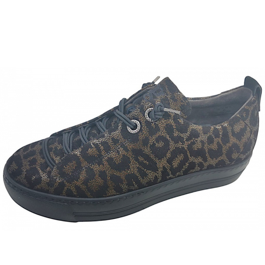 Paul Green Damen Sportlicher Schnürer In Leo Bronze 09