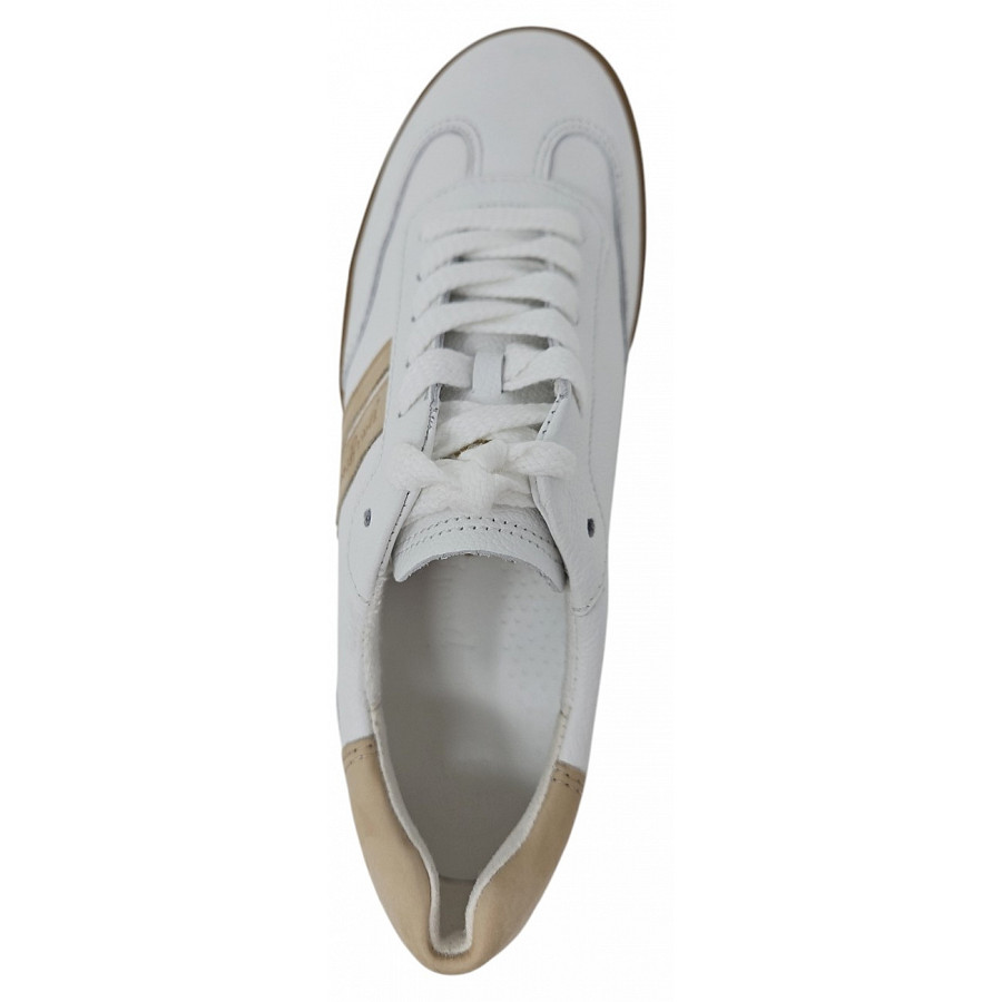 Paul Green Damen Sneaker In White Sabbia