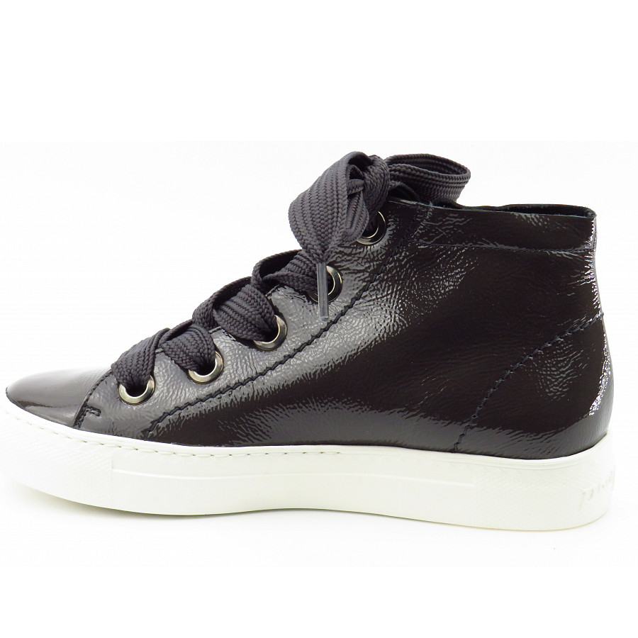 Paul Green Damen Knautschlack Iron Sneaker High In Iron
