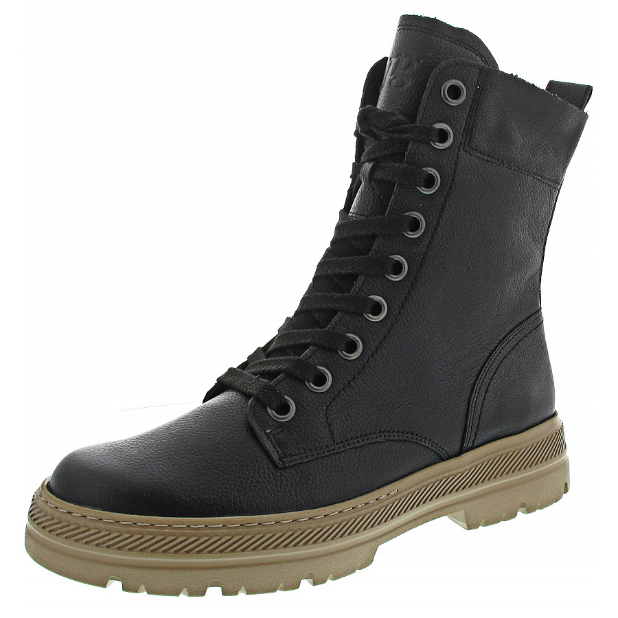 Paul Green Damen Schnürstiefel In Schwarz