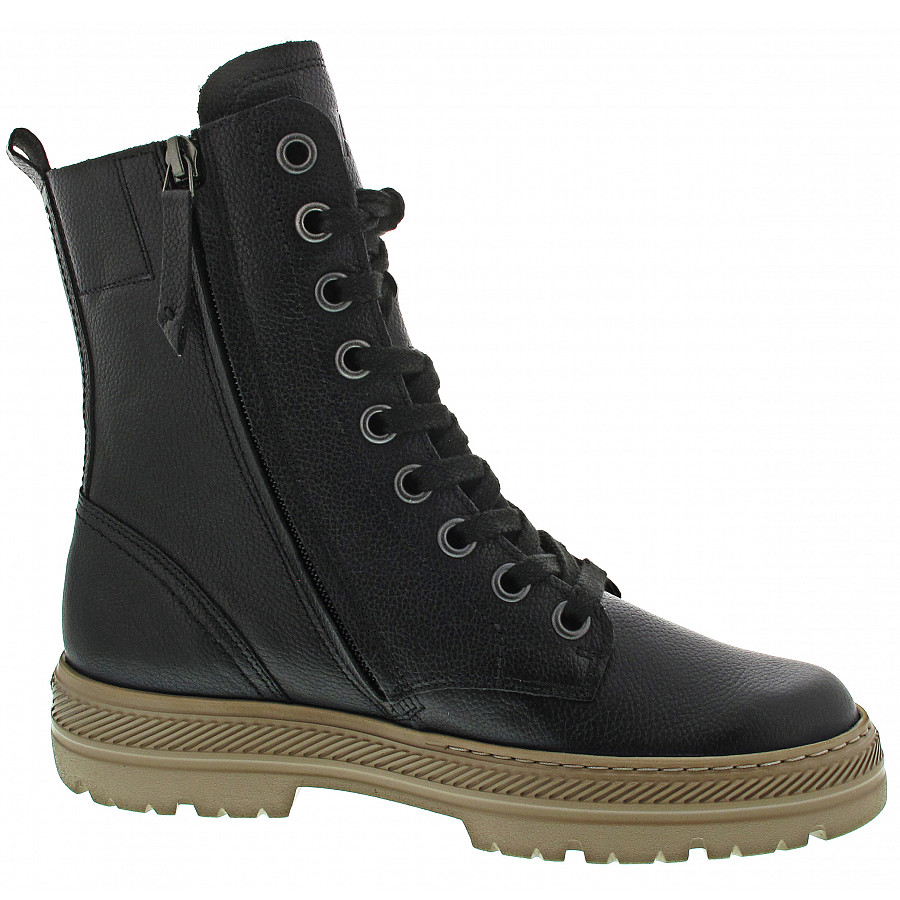 Paul Green Damen Schnürstiefel In Schwarz