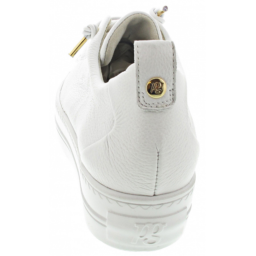 Paul Green Damen Sneaker Low In White-Gold