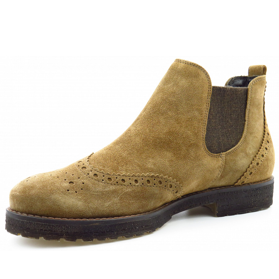 Paul Green Damen Royal Suede Camel Chelsea Boot In Camel