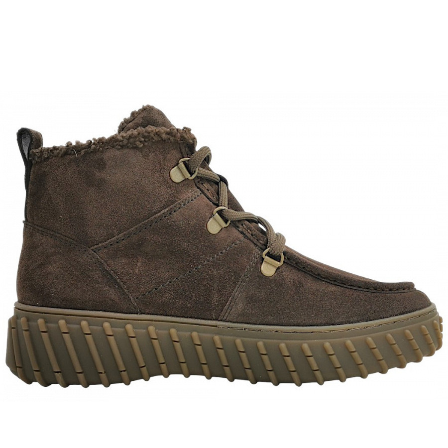 Paul Green Damen Schnürstiefel In Mocca 01