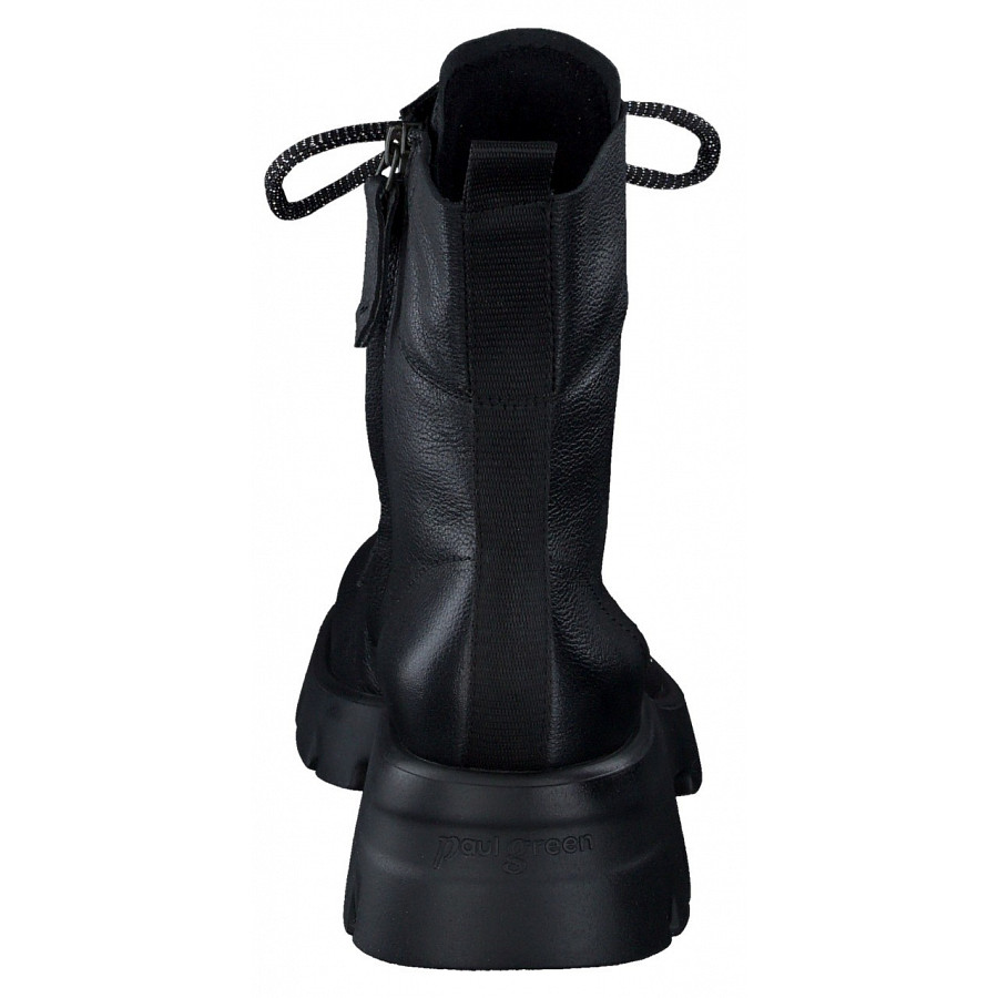 Paul Green Damen Schnürstiefel In Black