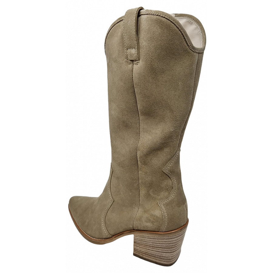 Paul Green Damen Schaftstiefel In Grain Beige