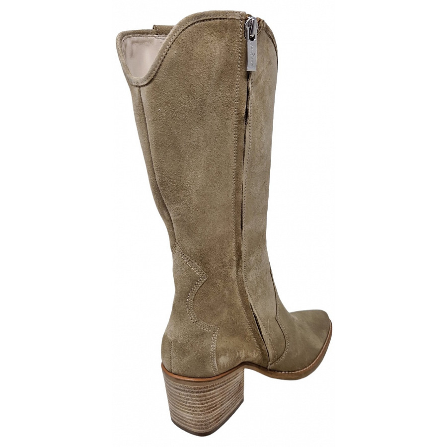 Paul Green Damen Schaftstiefel In Grain Beige