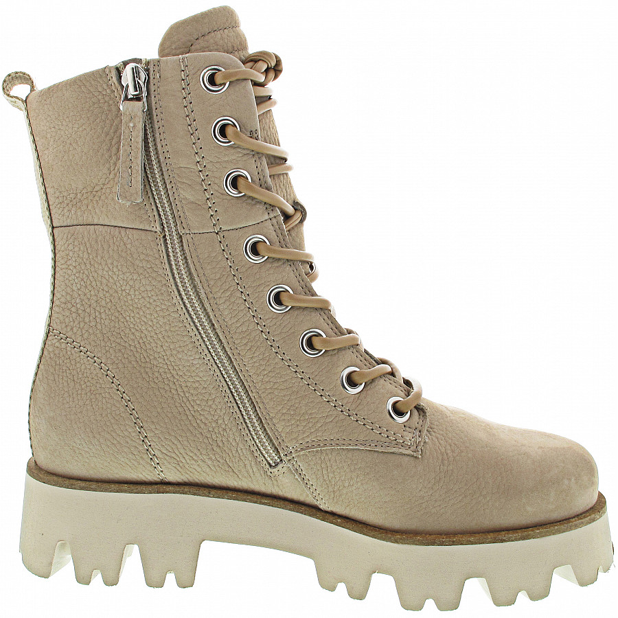 Paul Green Damen Schnürstiefel In Almond