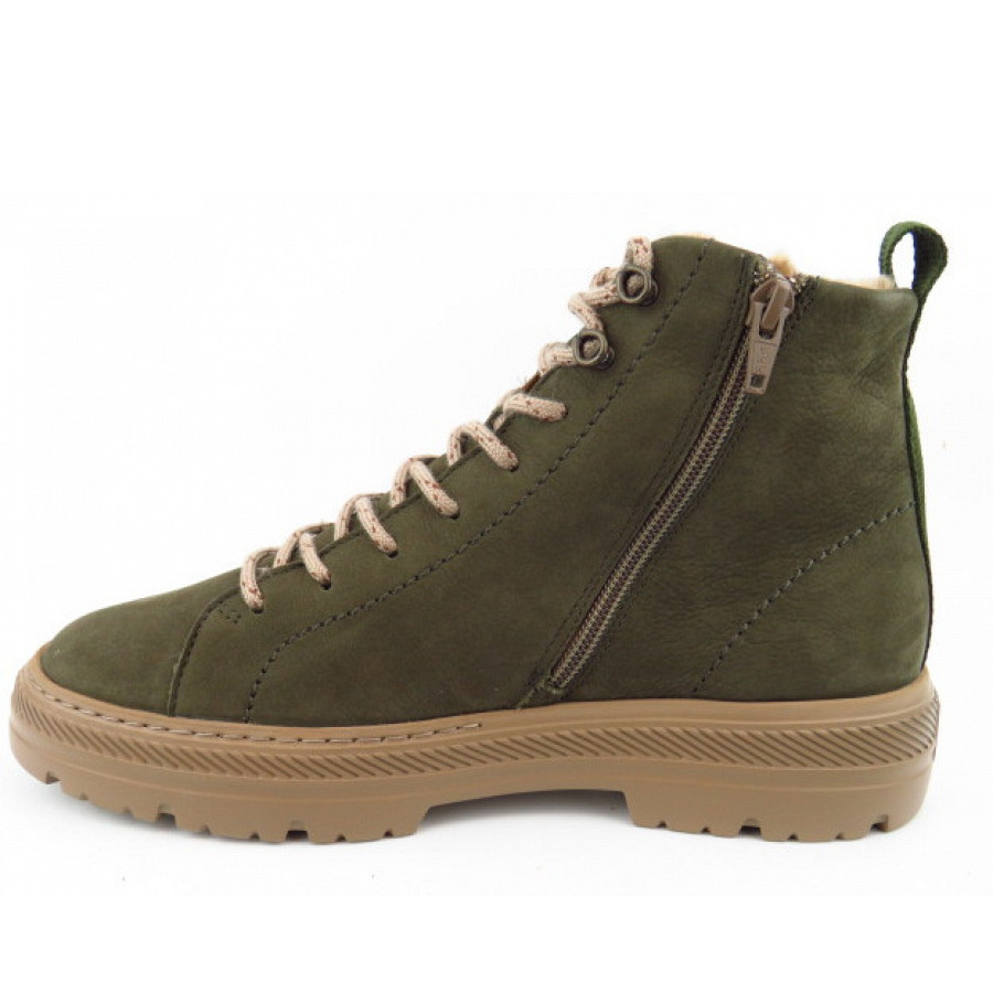 Paul Green Damen Sportnubuk Military Wf Stiefel In Grün