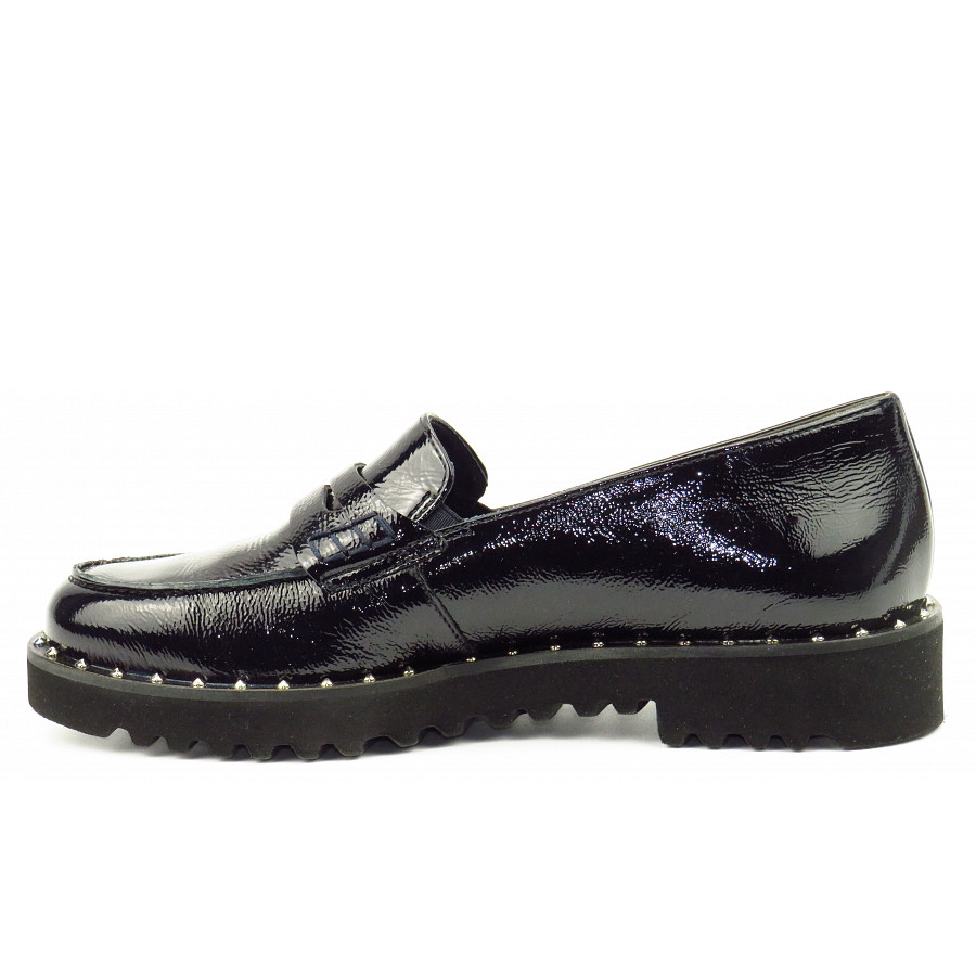 Paul Green Damen Knautschlack Ocean Slipper In Ocean