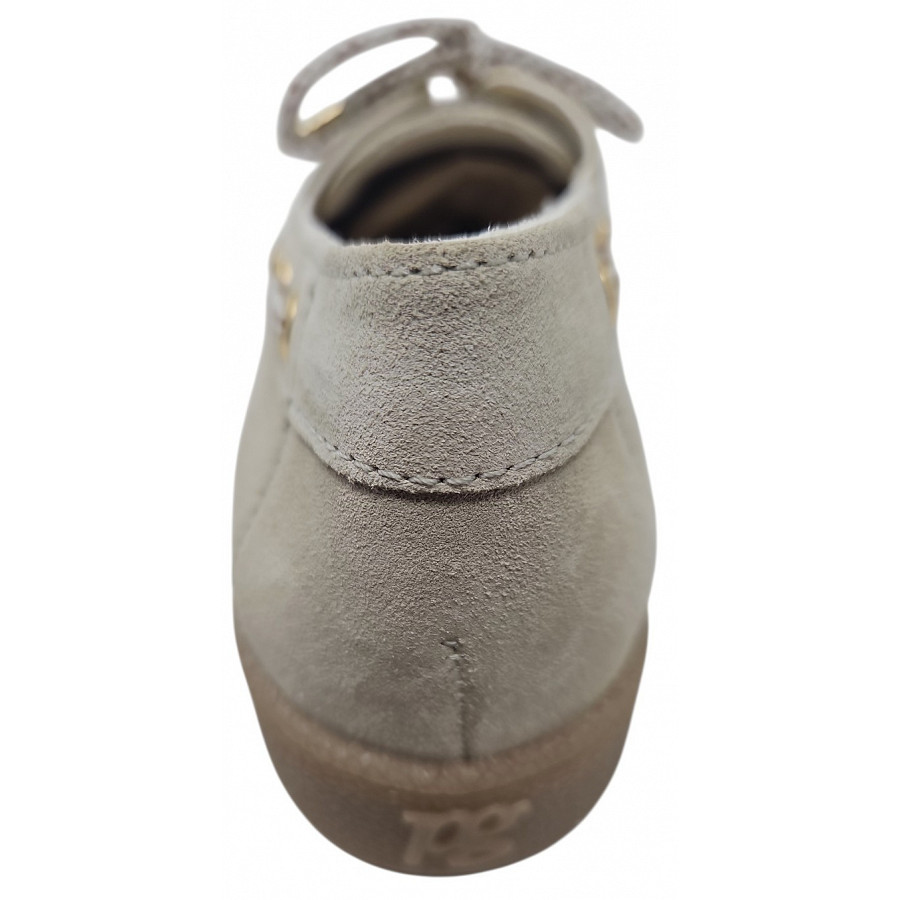 Paul Green Damen Sportlicher Schnürer In Beige Bisquit