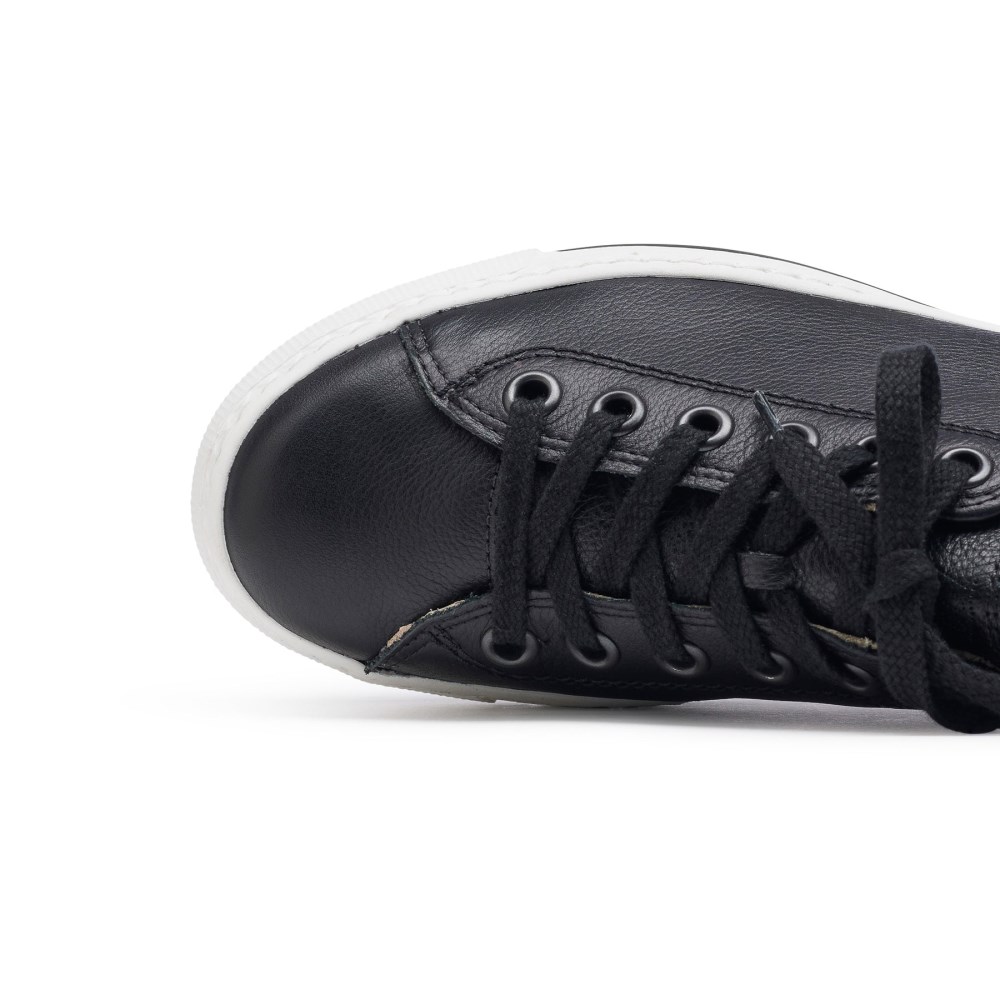 Paul Green Damen-Sneaker Bixby Schwarzes Leder