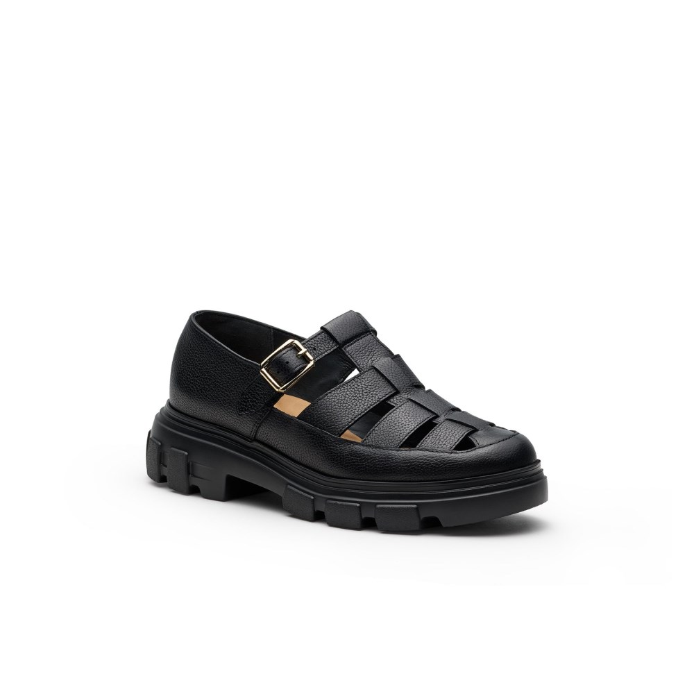 Paul Green Damen-Loafer Drea schwarzes Leder