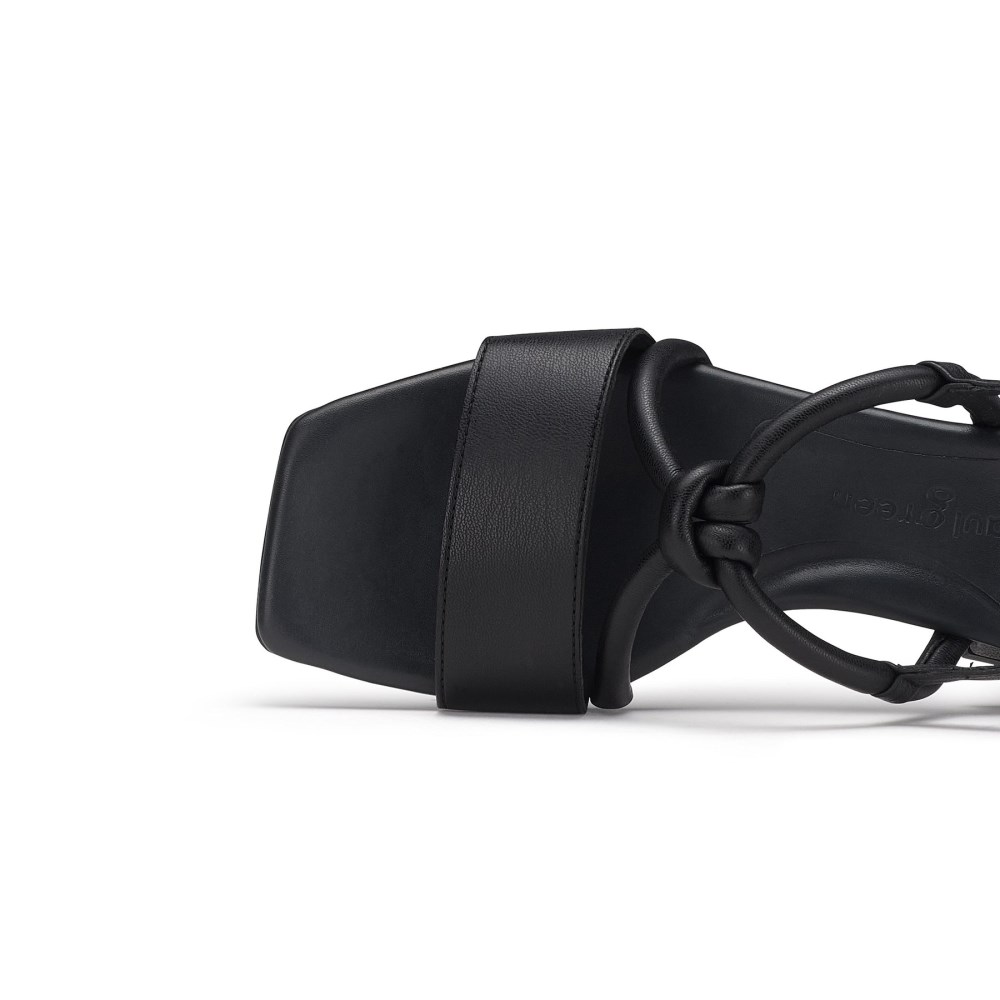Paul Green Damen-Sandalen Dream Schwarz Future Nappa