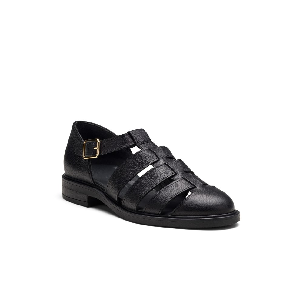 Paul Green Damen-Sandalen Eris Schwarz Leder