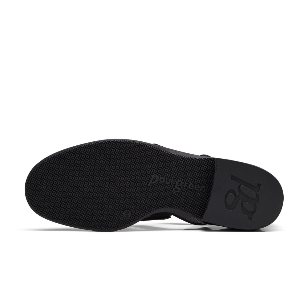 Paul Green Damen-Sandalen Eris Schwarz Leder